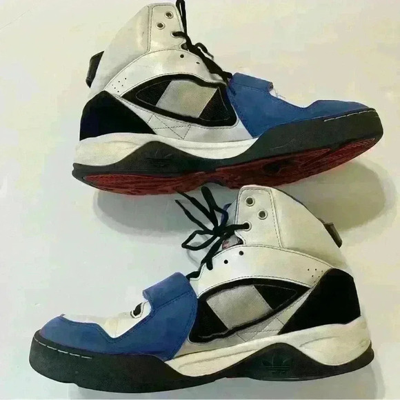 Mens Adidas Streetball 1.5 G99873 Basketball Leather White/Blue/Orange Size 11 - Picture 5 of 12